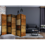 Paris Prix Paravent 5 Volets "Wooden Textures" 172x225cm