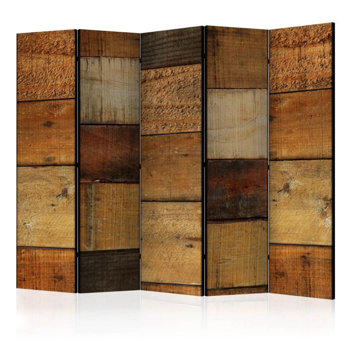 Paris Prix Paravent 5 Volets "Wooden Textures" 172x225cm