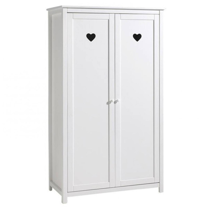 Paris Prix Armoire 2 Portes "Amori" 190cm Blanc