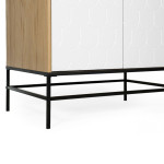 Paris Prix Armoire 2 Portes Design "Lia" 190cm Blanc