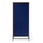 Paris Prix Armoire 2 Portes Design "Lia" 190cm Bleu