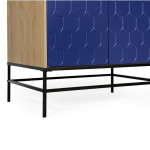 Paris Prix Armoire 2 Portes Design "Lia" 190cm Bleu