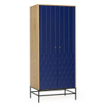paris prix Armoire 2 Portes Design "Lia" 190cm Bleu