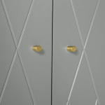 Paris Prix Armoire 2 Portes Design "Mian" 190cm Gris