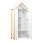 Paris Prix Armoire 2 Portes "Kima" 86cm Blanc