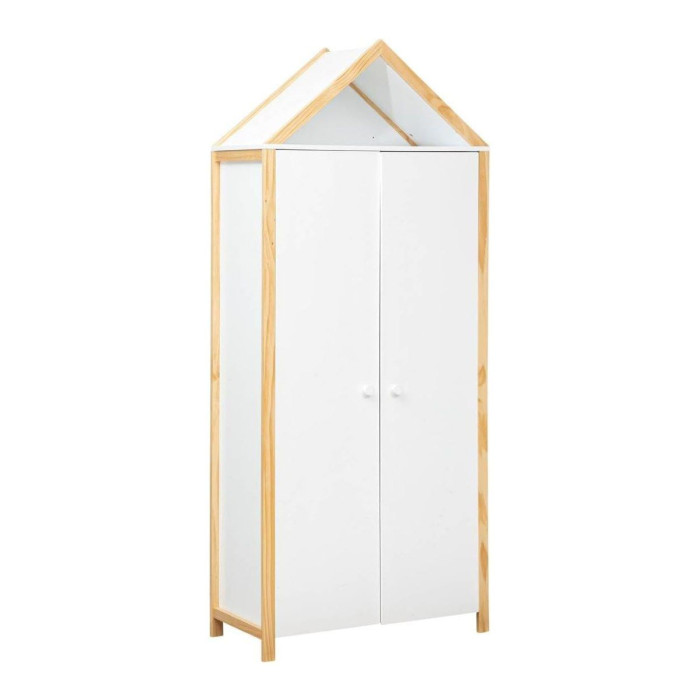 Paris Prix Armoire 2 Portes "Kima" 86cm Blanc