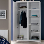 Paris Prix Armoire 2 Portes "Lara" 204cm Blanc