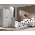 Paris Prix Armoire 2 Portes "Lewis" 200cm Blanc