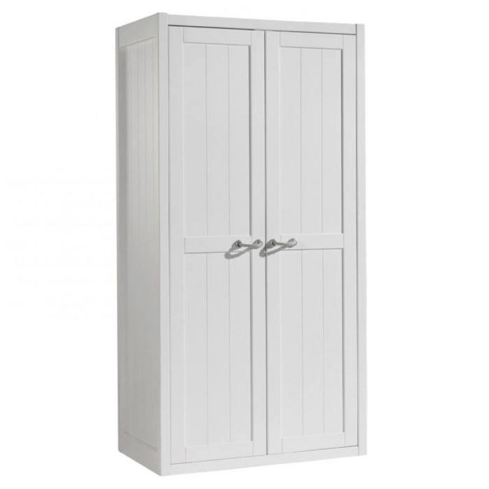 Paris Prix Armoire 2 Portes "Lewis" 200cm Blanc