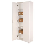 Paris Prix Armoire 2 Portes "Lorenzo" 189cm Blanc