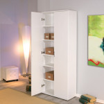 Paris Prix Armoire 2 Portes "Lorenzo" 189cm Blanc