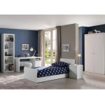 Paris Prix Armoire 2 Portes "Robin" 204cm Blanc