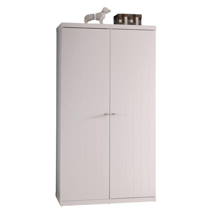 Paris Prix Armoire 2 Portes "Robin" 204cm Blanc