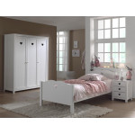 Paris Prix Armoire 3 Portes "Amori" 190cm Blanc