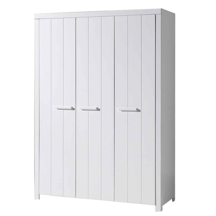 Paris Prix Armoire 3 Portes "Erik" 205cm Blanc