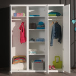 Paris Prix Armoire 3 Portes "Lara" 204cm Blanc