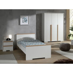 Paris Prix Armoire 3 Portes "London" 195cm Blanc