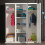 Paris Prix Armoire 3 Portes "Robin" 204cm Blanc