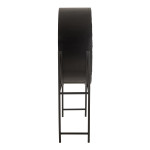 Paris Prix Armoire Bar En Bois "Shanil" 160cm Noir