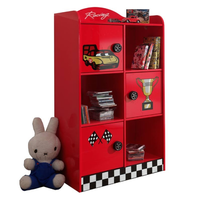 Paris Prix Armoire Enfant "Race" 133cm Rouge