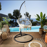 Paris Prix Balancelle Macramé "Sumatra" 120cm Beige