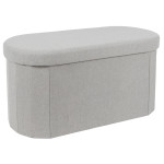 Paris Prix Banc Coffre Pliable "Pills" 76cm Gris
