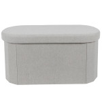 Paris Prix Banc Coffre Pliable "Pills" 76cm Gris
