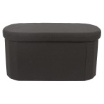 Paris Prix Banc Coffre Pliable "Pills" 76cm Noir