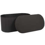 Paris Prix Banc Coffre Pliable "Pills" 76cm Noir