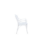 Paris Prix Banc De Jardin Design "Mafra" 100cm Blanc
