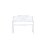 Paris Prix Banc De Jardin Design "Mafra" 100cm Blanc