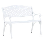paris prix Banc de Jardin Design "Mafra" 100cm Blanc
