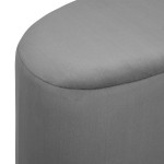 Paris Prix Banc Demi-Lune "Malone" 98cm Gris Foncé