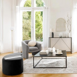 Paris Prix Banc Demi-Lune "Malone" 98cm Gris Foncé