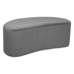 paris prix Banc Demi-Lune "Malone" 98cm Gris Foncé