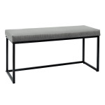 paris prix Banc Design "Giulia" 100cm Gris