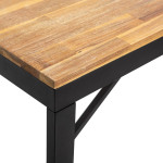 Paris Prix Banc En Bois "Edena" 170cm Noir & Naturel