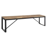 paris prix Banc en Bois "Edena" 170cm Noir & Naturel