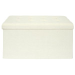 Paris Prix Banc Pliable & Coffre "Eleonor" 76cm Beige