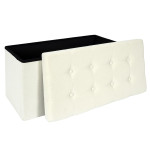 Paris Prix Banc Pliable & Coffre "Eleonor" 76cm Beige