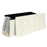 Paris Prix Banc Pliable & Coffre "Eleonor" 76cm Beige