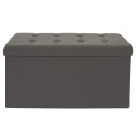 Paris Prix Banc Pliable & Coffre "Eleonor" 76cm Gris