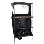 Paris Prix Bar Vélo En Métal "Tuktuk" 165cm Noir