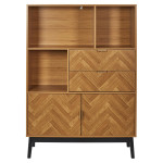 Paris Prix Bibliothèque Design "Felix" 140cm Marron
