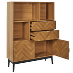 Paris Prix Bibliothèque Design "Felix" 140cm Marron