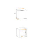 Paris Prix Bloc Mural Design "Easy" 40cm Naturel