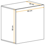 Paris Prix Bloc Mural Design "Switch" 60cm Naturel
