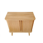 Paris Prix Buffet 2 Portes Design "Rove" 95cm Chêne