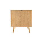 Paris Prix Buffet 2 Portes Design "Rove" 95cm Chêne