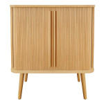 paris prix Buffet 2 Portes Design "Rove" 95cm Chêne
